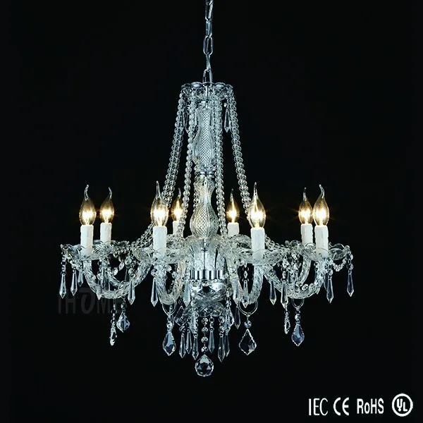 Candelabro De Cristal/candelabro Grande/iluminación Blanca Para El