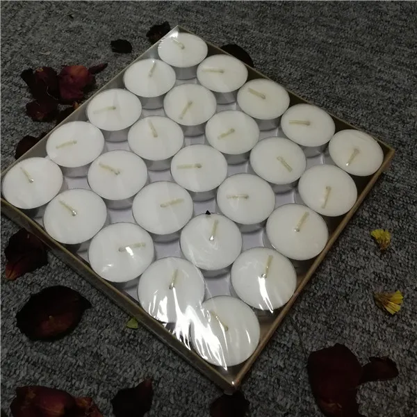Cheap customized white 100% paraffin bulk supplier tealight candles