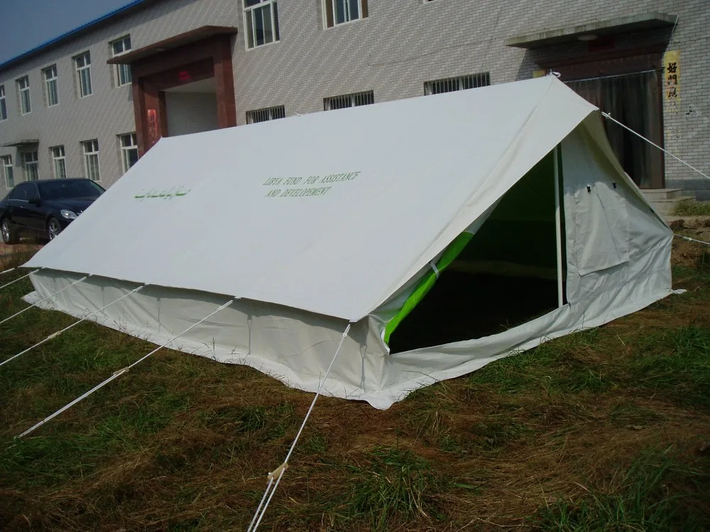 steel poles Pole Material and Single Layers big refugee tent