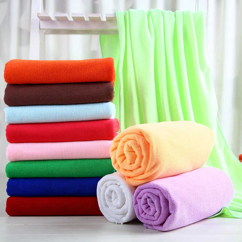What are some companies that sell microfiber bath towels?
