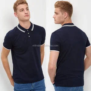 Men's T Shirt Simple Short Sleeves Cotton Casual Tee White Stripe Trim Custom Water Printing Logo Polo Tshirt Printing Men Men's T Shirt Simple Short Sleeves Cotton Casual Tee White Stripe Trim Custom Water Printing Logo Polo Tshirt Printing Men