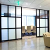 Aluminum frame office partitions moveable walls, glass office dividers