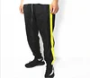 YYSY001 Adults black double layers drawstring sport pants with zipper man street style fashion elastic waist trousers wholesale