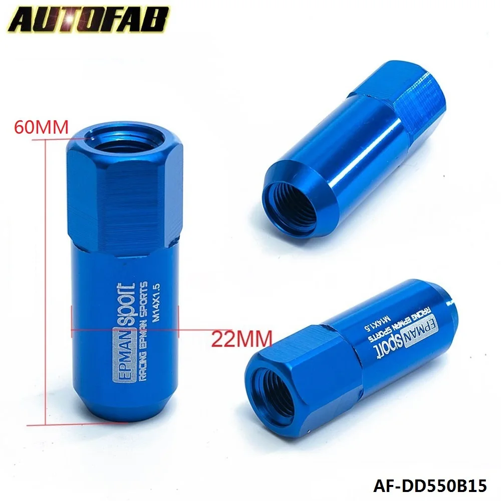 Autofab M14x1.5 60mm 20pc Extender Wheel Rim Pthch Long Acorn Lug