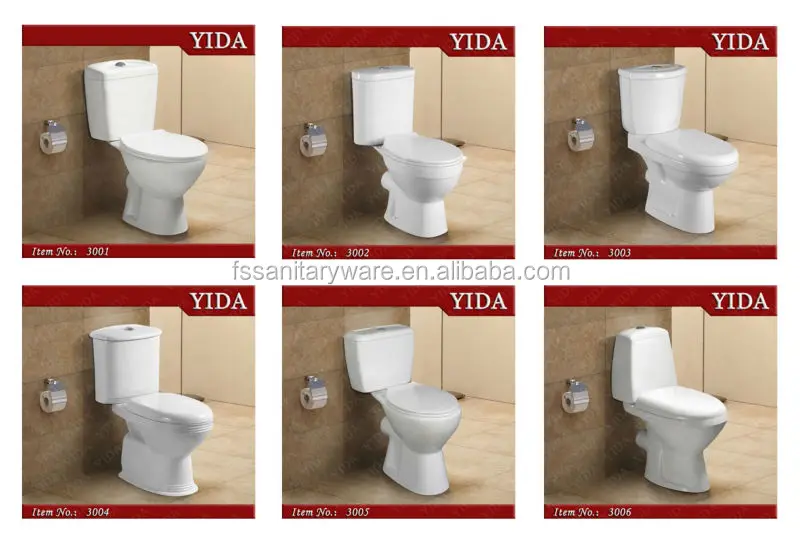 Color Two Piece Western Toilet,Small Size Square Toilet,Bathroom