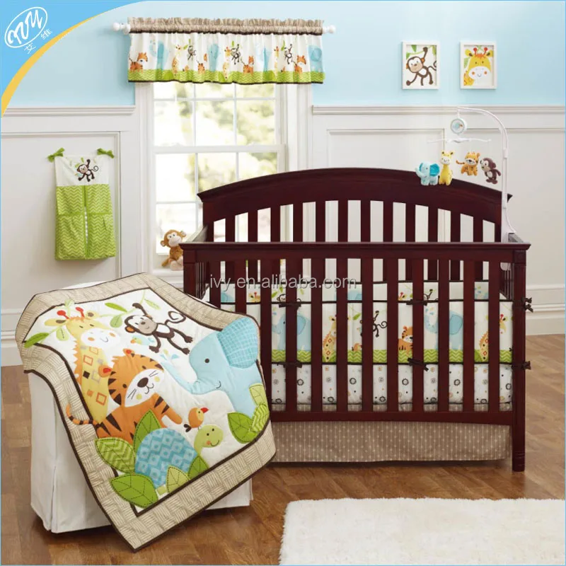 Baby Nursery Jungle Monkeys Patchwork Crib Bedding Set Buy