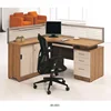 Melamine wooden 1 seat office cubicle modular furniture executive open manager workstation working desk table with glass screen
