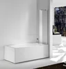 bath screen with brass holder