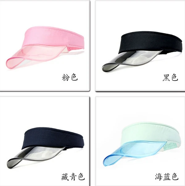 sun visor cap transparent