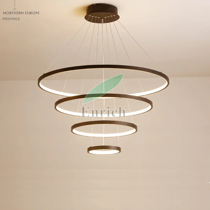 Modern Design Mini Led Chandeliers Ceiling Light With 900mm Diameter Buy Led Chandelier Pendant Light 3 Rings Chandelier Led Pendant Light Round Led