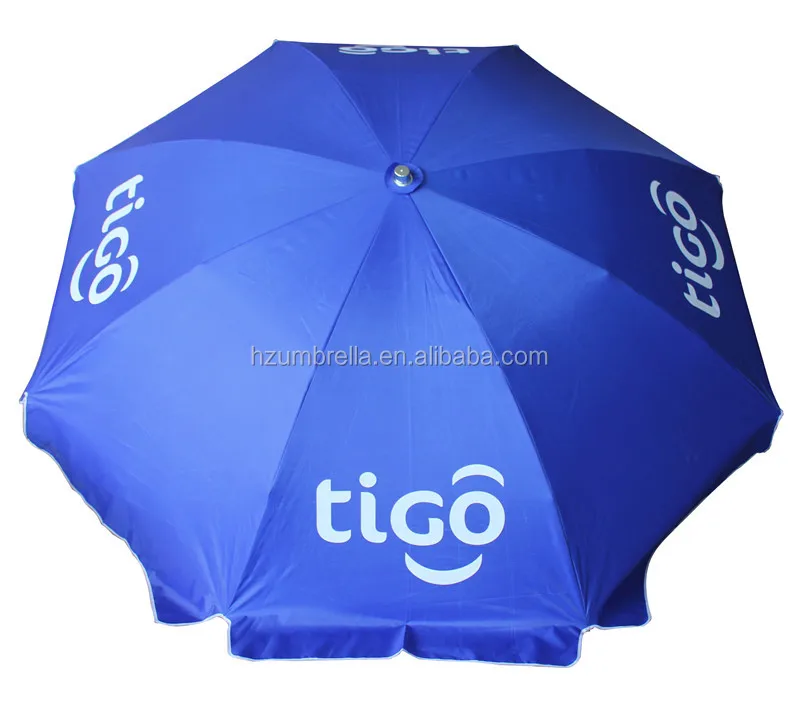 Large Market Umbrella With Windproof Mechanism,Tigo Advertising Beach