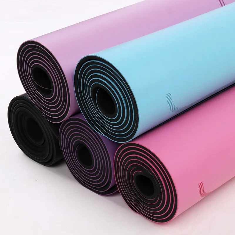 Non Slip Yoga Mat Eco Friendly Material For Hot Yoga Natural Rubber 