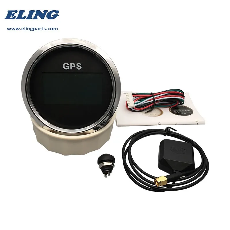 7 Backlights Motorcycle 85mm Digital Gps Speedometer Cog Odometer