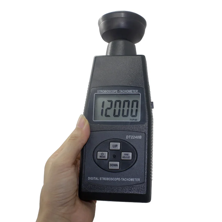Digital Control Adjust Flash Frequency Stroboscope Tachometer Meter Non