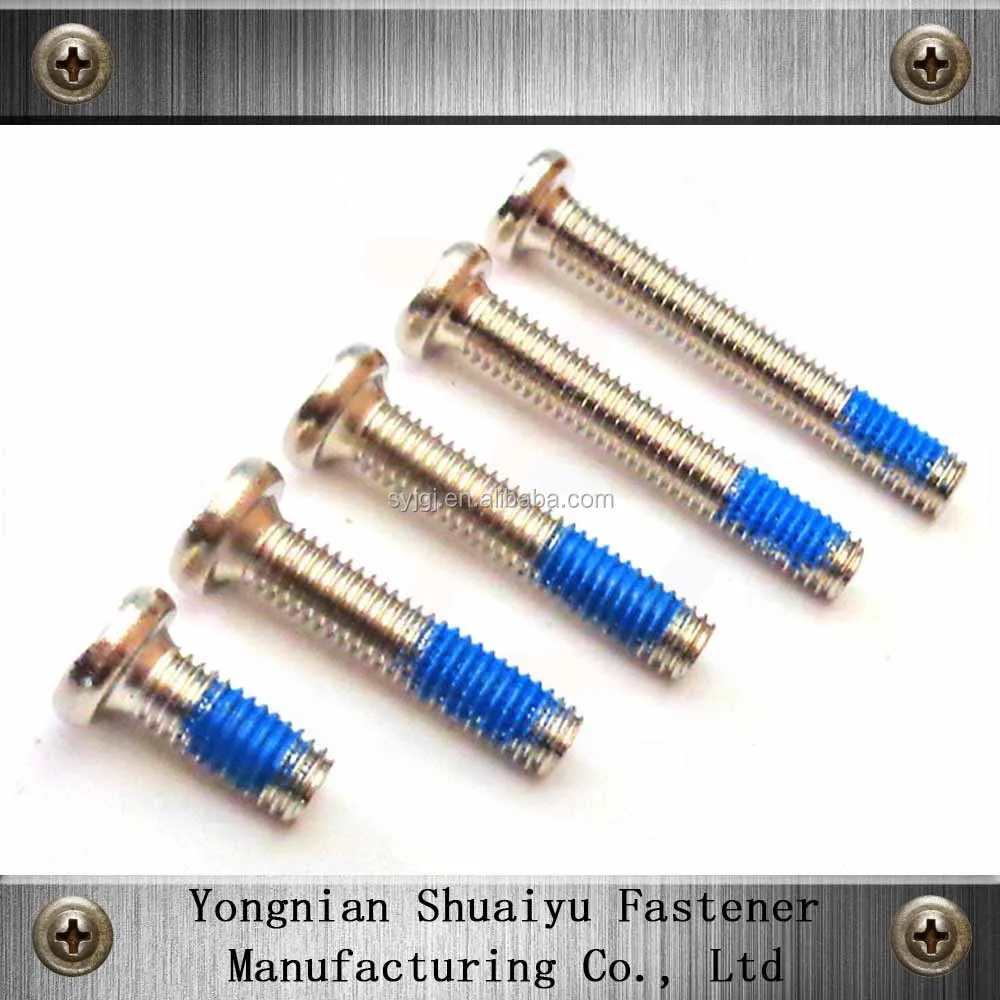 Loctite Coated Nylon Adhesive Patch Self Lock Bolt Screw Buy Nylon