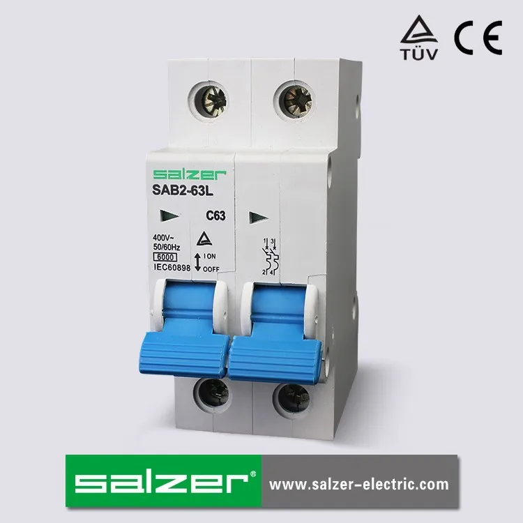 Salzer Iec60898 Sab263l Min Circuit Breakers Mcb 6ka Ac Buy Min Circuit Breakers,Circuit