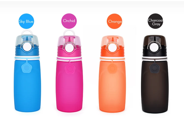 Amazon Hot Sale Collapsible Silicone Water Bottle