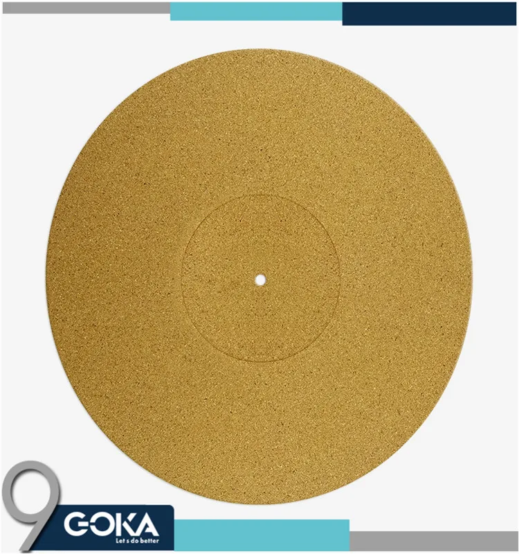 Cork Phonograph Turntable Record Player Anti Static Slip Mat For 12