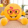 Cute Factory Cheap Price Plush Stuffed Emoji Face Expression Pillow Cushion Toy
