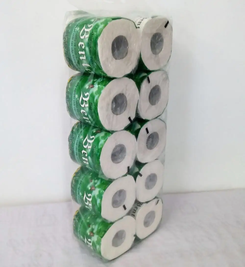Virgin Pulp Bathroom Use Paper Roll 3ply/sheet 110g/roll 10rolls/bundle