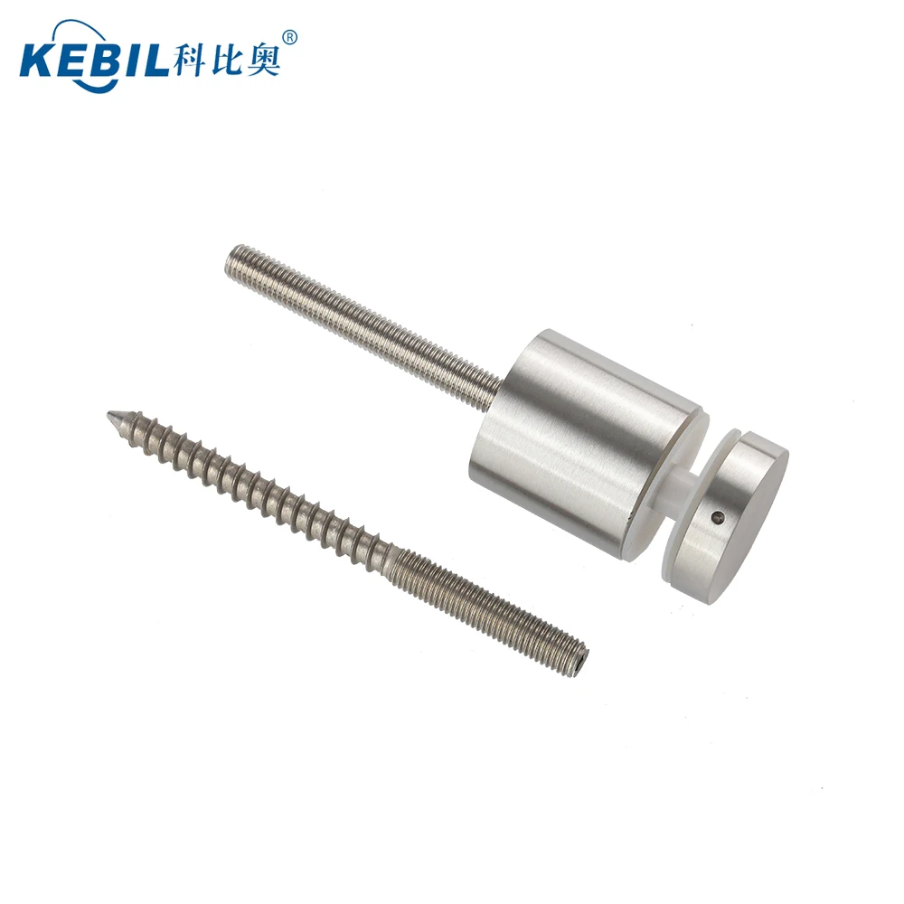 Stainless Steel Glass Balustrade Standoff Pins Clamp Railing Glass