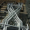 Post/brace and claimps for chain link wire mesh fence