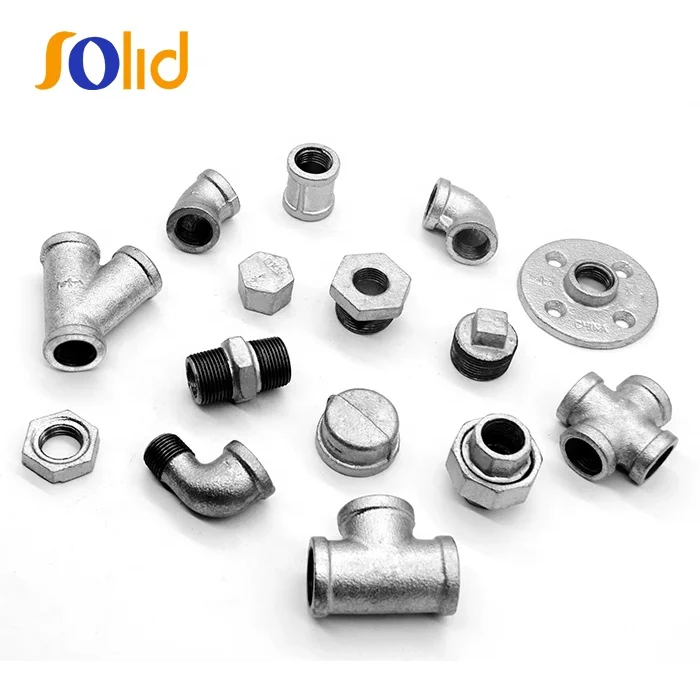Building Hardware Galvanized Cast Iron Pipe Fittings for Water Supply