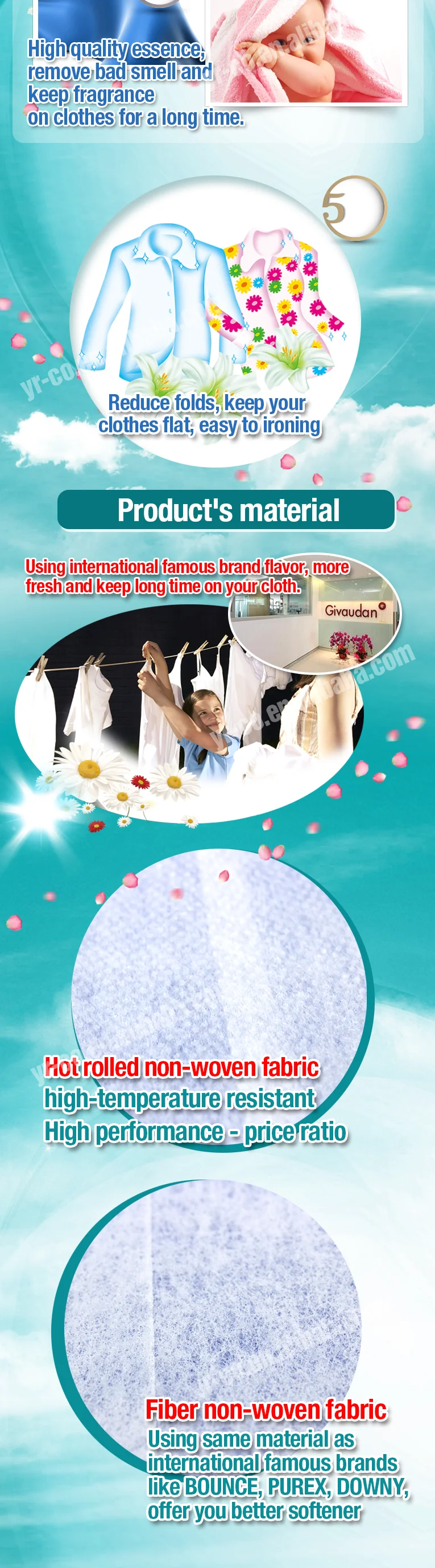 Great Function Fabric Softener Sheet With Lavender Scent And Summer Breeze Buy Fabric Softener