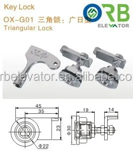 Elevator Triangular Door Lock Lift Parts Buy Elevator Door Key Lock Elevator Door Mechanical Lock Elevator Door Lock Product On Alibaba Com