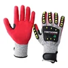 13G Cut Resistant Oilfield Safety Work Anti vibration Gloves Heavy Duty Impact Gloves