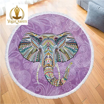 large round yoga mat