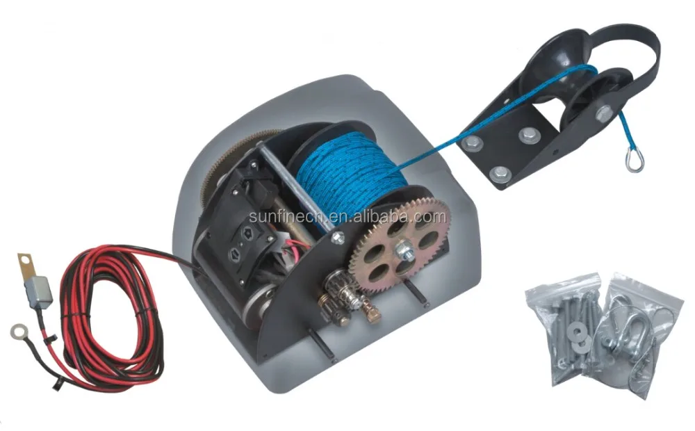 12v 20lb/30lbbig Water 45sw Winch For Sea Water/fresh Water Electric ...