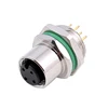 M12 A B D Coding Connector of Male Female Plug with LED Lighting