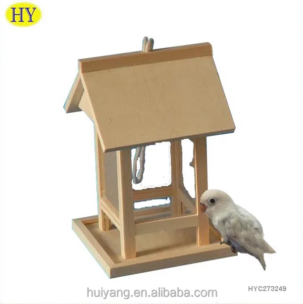 Wholesale Unfinished House Shape Window Wood Bird Feeder Buy