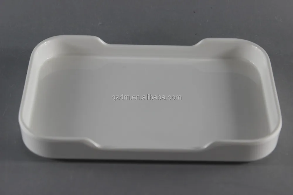 Rectangle Melamine Small Tray,White Small Tray Square Shape