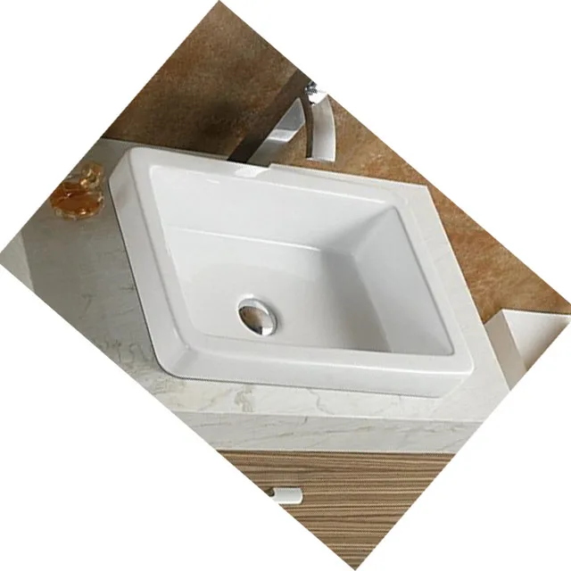 白色长方形 undercounter undermountbathroom 陶瓷水槽瓷陶瓷容器
