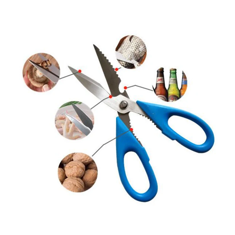 Multifunction Food Scissors Stainless Steel Kitchen Scissors Household