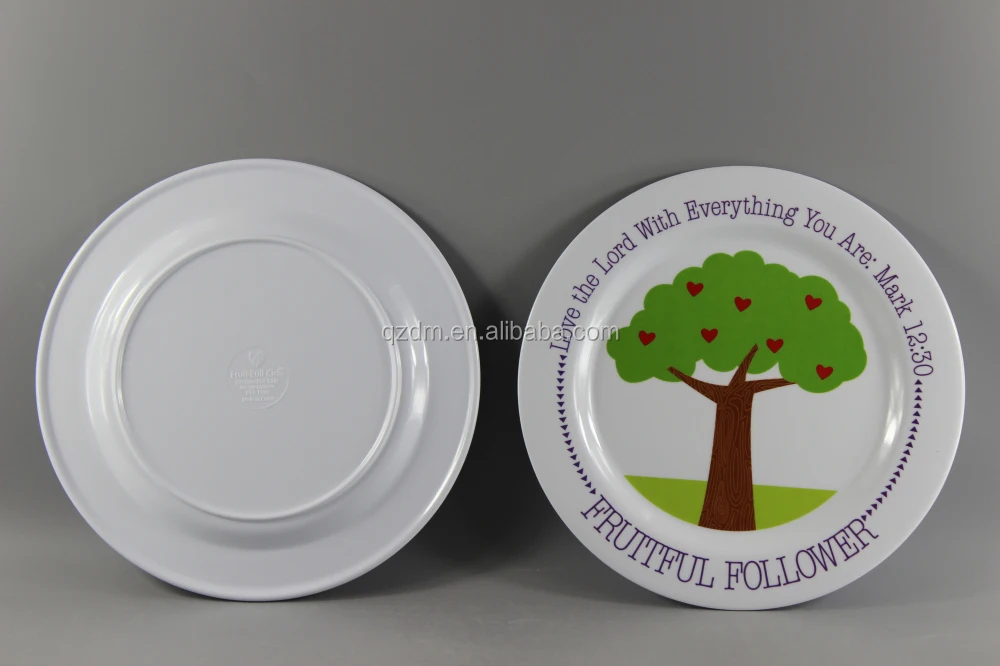 100% Melamine Or 30% Melamine Round Plates