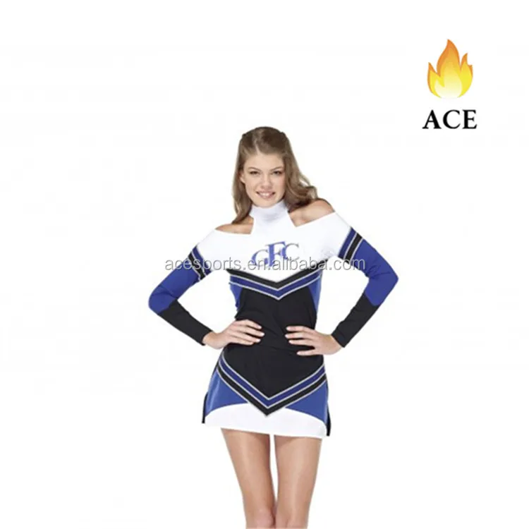 Cheer Dance Costume Design Long Sleeves Top And Skirt For Girls ...