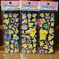 30pcs lot Pokeball Sticker Pikachu Cartoon 3D Model PokeballToy Pikachu Sticker Children Kids Baby Best Gift