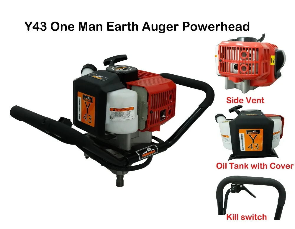 Thunderbay Y43 Earth Auger Power Head/ 1person Earth Auger Buy High