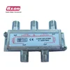 1 Male Coax Plug to 4 Female Socket TV Aerial Coaxial Splitter 5-2400Mhz