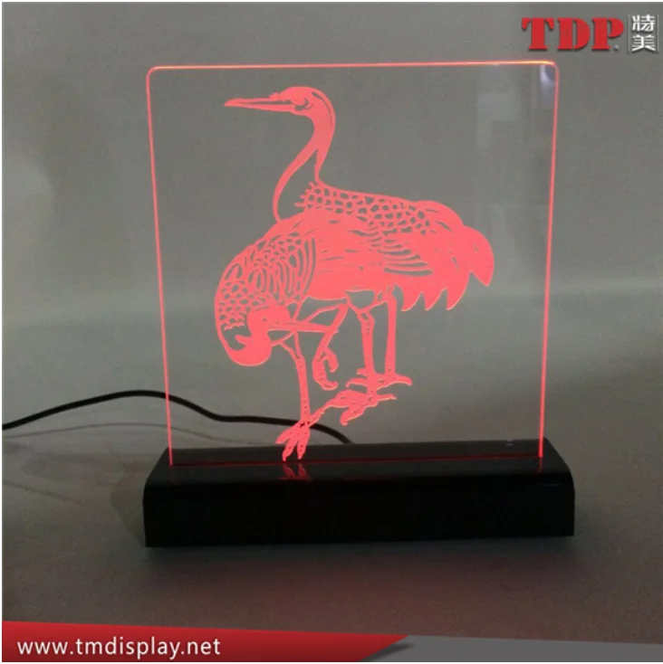Wholesale Indoor Lighting Led Edge Lit Sign Base Acrylic With Rgb Remote Buy Led Edge Lit Sign