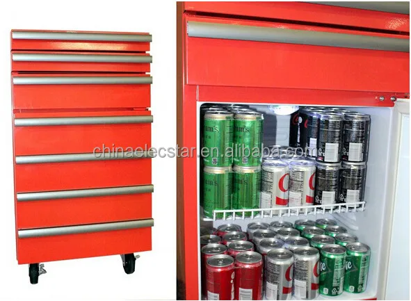 Getränkekühlschrank Mit Werkzeug Schubladen Und Räder Für Werkzeugbau
