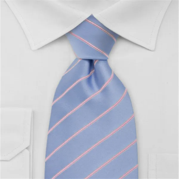 Baby Blue And Pink Striped Necktie - Buy Tie,Necktie,Knit Tie Product ...