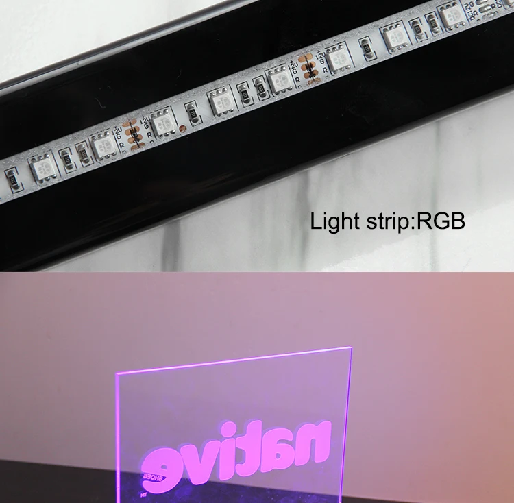Wholesale Acrylic Rgb Led Lighted Base Plastic Led Light Stand Led