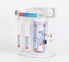 Taiwan style 4 stage 400G home use best pure water filter system with stand and pressure gauge water purifier