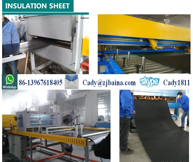 Epdm Insulation Foam Sheet And Tube Production Line / Foam Rubber