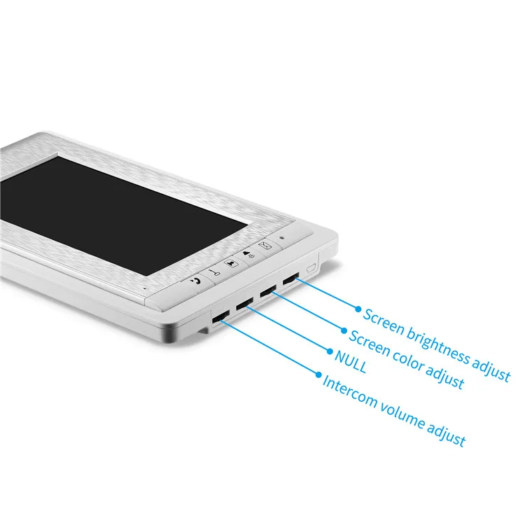 video intercom outdoor station 4-wire color video door phone video intercom system for 3-apartments