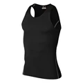 2 pieces lot Men Compression Tops Long Sleeve Tights Sports T Shirt Fitness Vest GYM